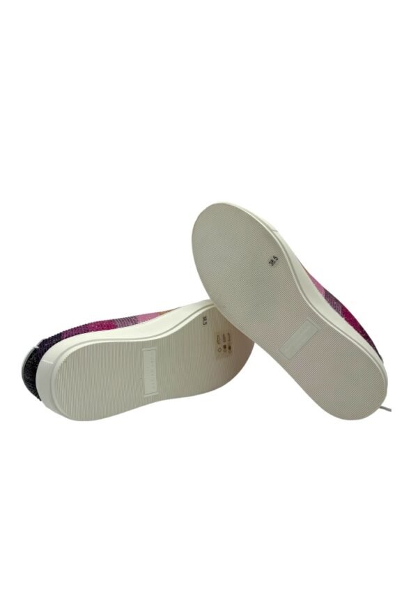 KURT GEIGER - LONEY STRIPE CRYSTAL SNEAKERS - Image 6